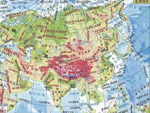 世界上面积最大的洲：亚洲