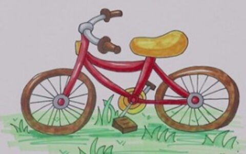 自行车怎么画 自行车简笔画教程